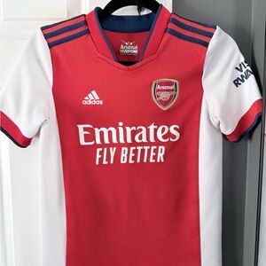Adidas Arsenal Kids' Red & White Home Jersey Sz M 11-12